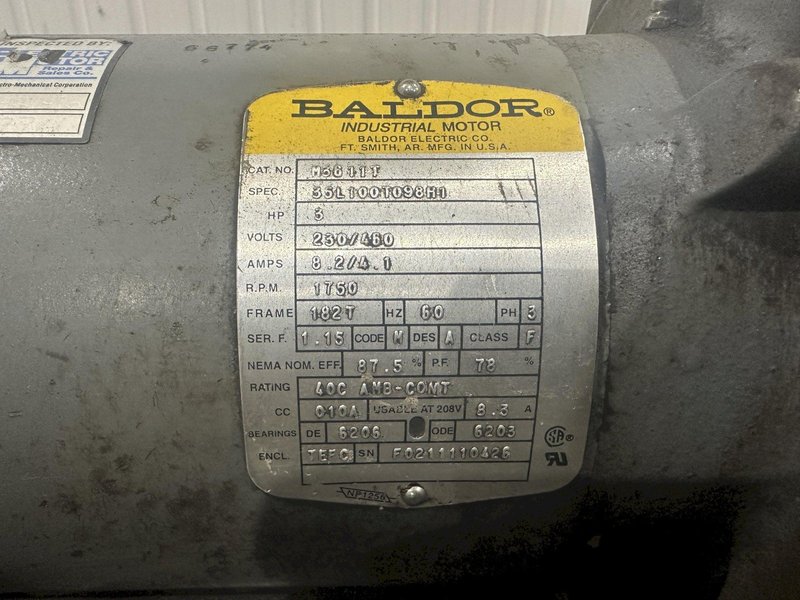 13" X 18" HYD-MECH MODEL #S-20P SWIVEL MITRE HORIZONTAL BANDSAW: STOCK #22384