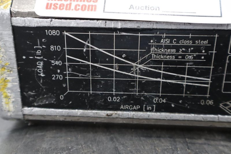 Tecnomagnete MaxX 500 Lifting Magnet, 1,080 Lb. Max Load- Auction Item