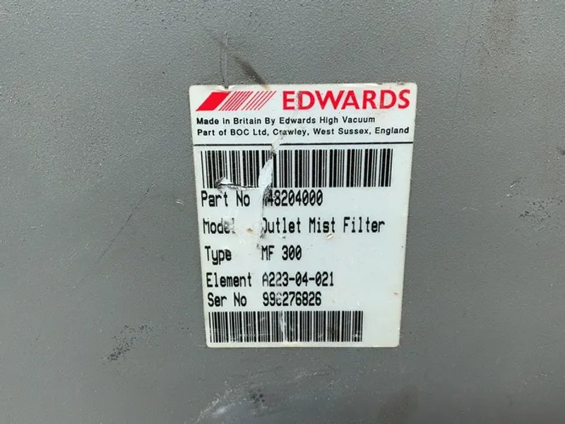 Edwards  9 Gallons  Mf 300 Outlet Mist Filter - A48204000