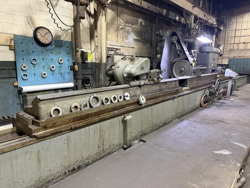 24" SWING x 372" LONG (31' CAPACITY) CINCINNATI CYLINDRICAL GRINDER / POLISHING MACHINE: YOBRO #24067
