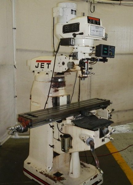 9" x 49" JET Vertical Milling Machine Model JTM-4VS,  3 HP