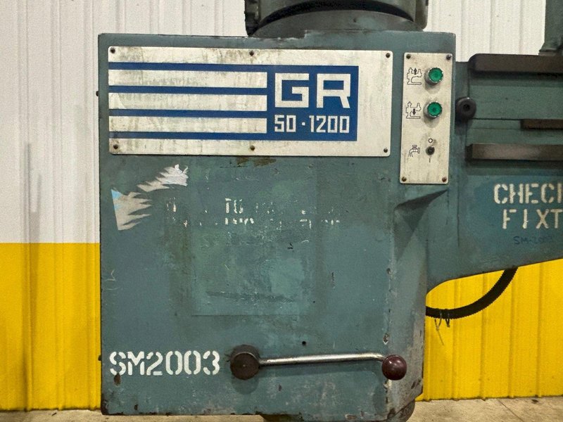 4' x 11" FORADIA SOUTH BEND MODEL #GR50-1200 RADIAL DRILL: YOBRO #24134