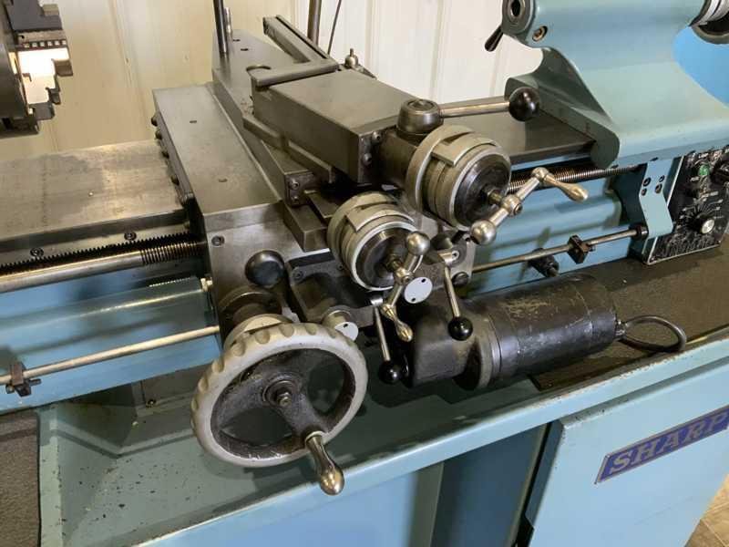 11" X 18" SHARP MODEL #H1118 PRECISION LATHE W/ ENGLISH &amp; METRIC: STOCK #23758