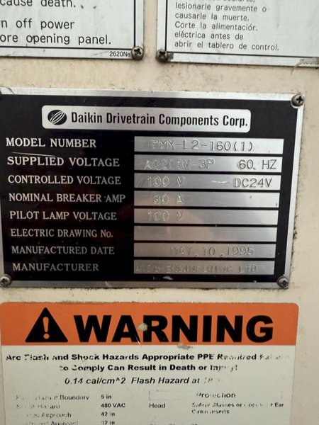1,100 Lb. x 6" x .05" AIDA SERVO FEEDLINE W/ DUAL UNCOILER. STOCK # 0130225.