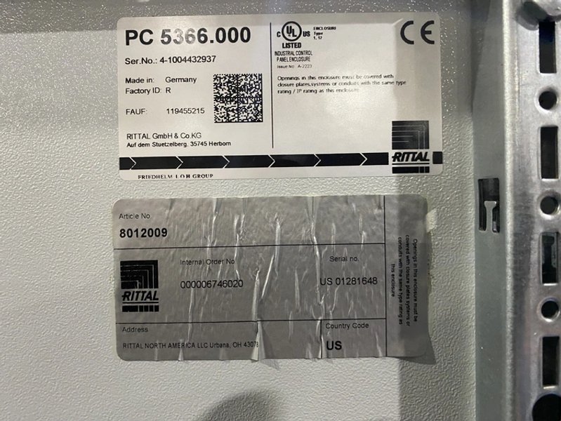 RITTAL – PC 5366.000 Enclosure USED