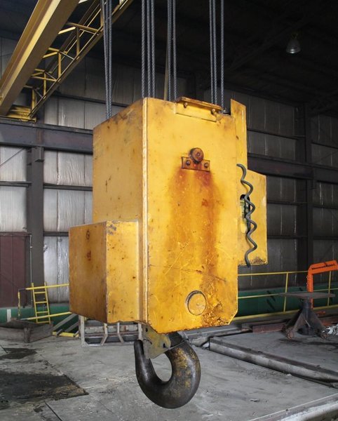 20 TON X 45'10" ZENAR OVERHEAD BRIDGE CRANE WITH POWER ROTATION OF LOWER BLOCK: STOCK #63568