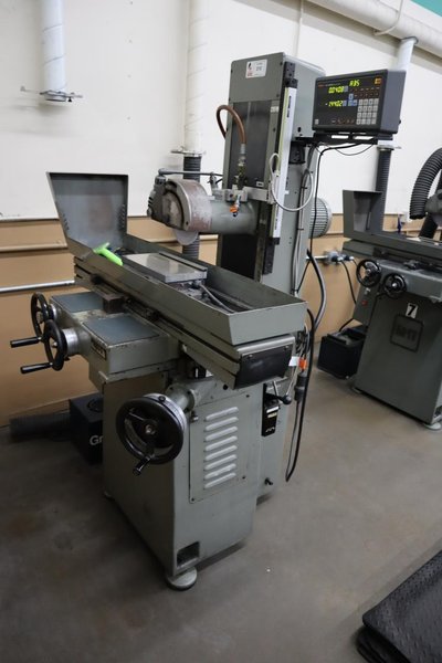 Mitsui High-Tech MSG-200MH Hand Feed Surface Grinder, Mitutoyo KA-200 2-Axis DRO, 6"x12" Fine Pole Chuck, Coolant- Auction Item
