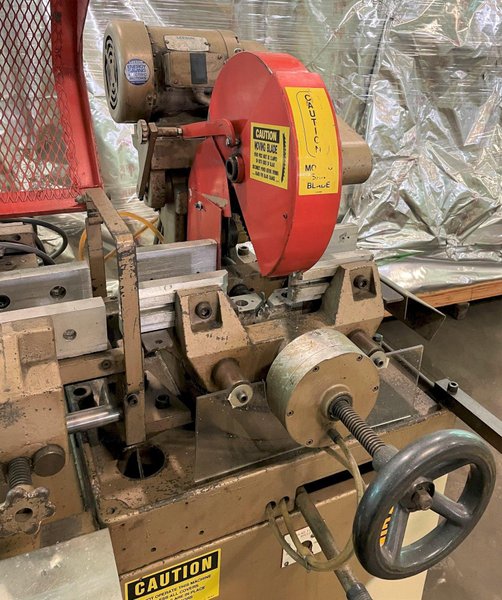 14" Kalamazoo Auto. Feed Cold Saw FA-350A, Non-Ferrous, 5" Dia. Solids, 3 HP