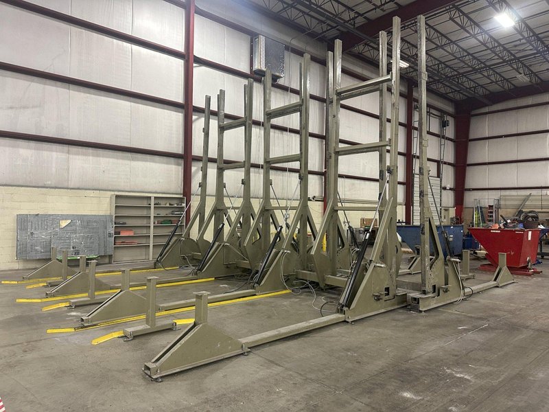 20' X 20' TRIAD HYDRAULIC TILT &amp; FLIP OVER TABLE: FOR PREFAB WALLS OR PANELS: STOCK #22685