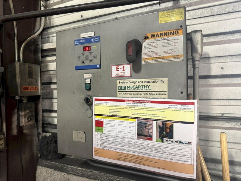DONALSON TORIT CYCLONE DUST COLLECTOR WITH DELTA P CONTROL: YOBRO #26207