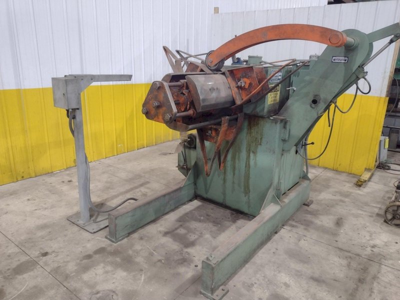 10,000 LB X 24" JAYBIRD MODEL CRM 10-2460 MOTORIZED UNCOILER COIL REEL: STOCK #22386