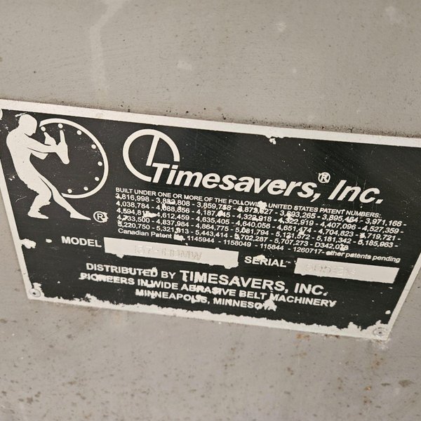 37" TIMESAVERS 137-1HDMW BELT SANDER. STOCK # 0134525.