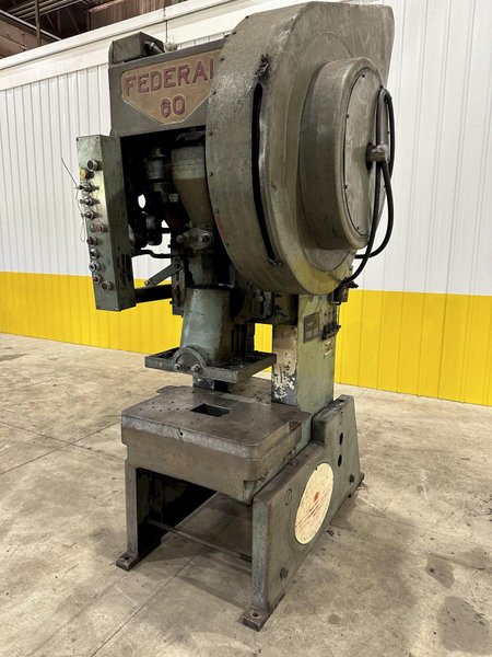 60 TON FEDERAL MODEL #60 OBI PUNCH STAMPING PRESS, 4" STROKE: STOCK #20995