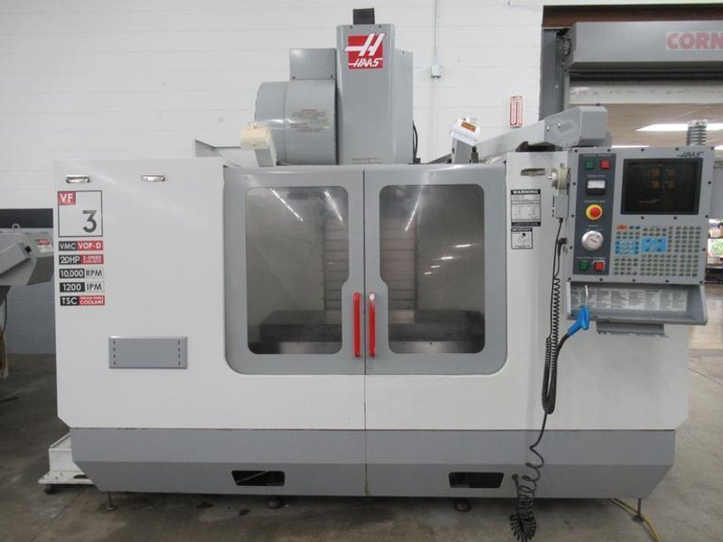 Haas VF-3 CNC Vertical Machining Center, 24 ATC, 10K RPM, 2-Speed Gearbox, 4th Axis Drive, TS Coolant