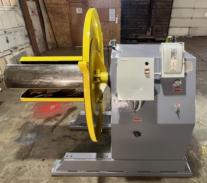 6,000 X 33" MOTORIZED AMERICAN STEEL LINE UNCOILER STOCK# 3872