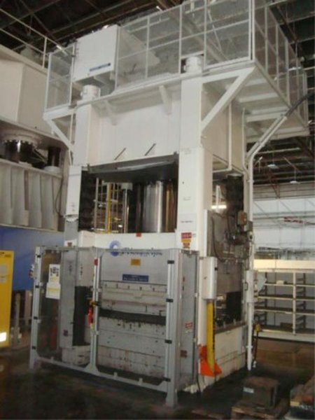 1000 TON WILLIAMS &amp; WHITE 96" X 48" BED 4-POST HYDRAULIC PRESS: STOCK# 15313