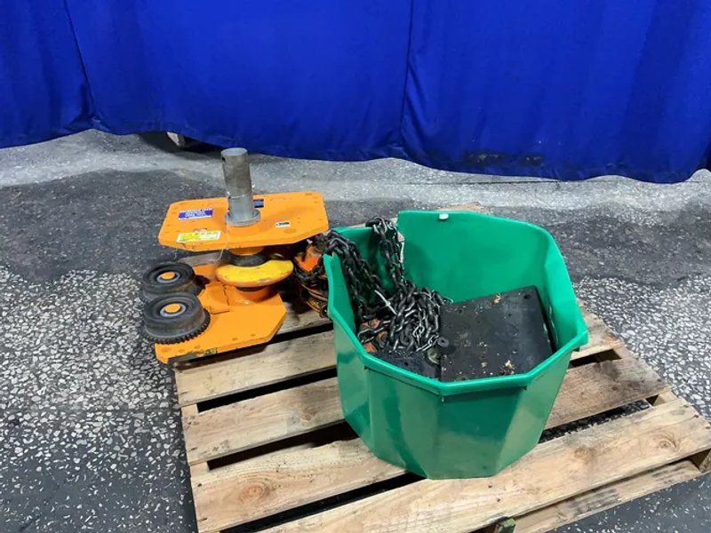 Harrington 10 Ton Chain Hoist W/ Gear Trolley - Tr13-2627 / Gt100