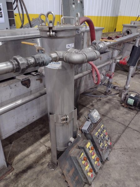 4" CAPACITY ULTRASONIC BAR &amp; TUBE CONTINUOUS WASHER: STOCK #22589
