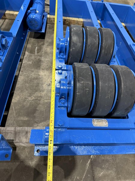 40 TON (80,000 LBS) ARONSON POWERED TANK TURNING ROLLS, 1 DRIVE &amp; 3 IDLERS: YOBRO #26164