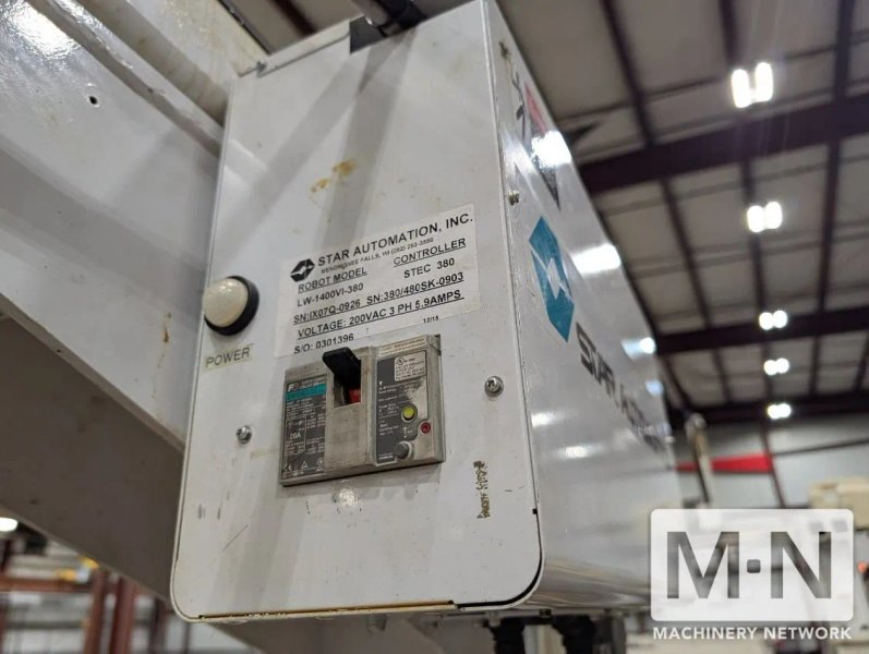 STAR MODEL LW-1400VI-380 SERVO ROBOT MFG 2015