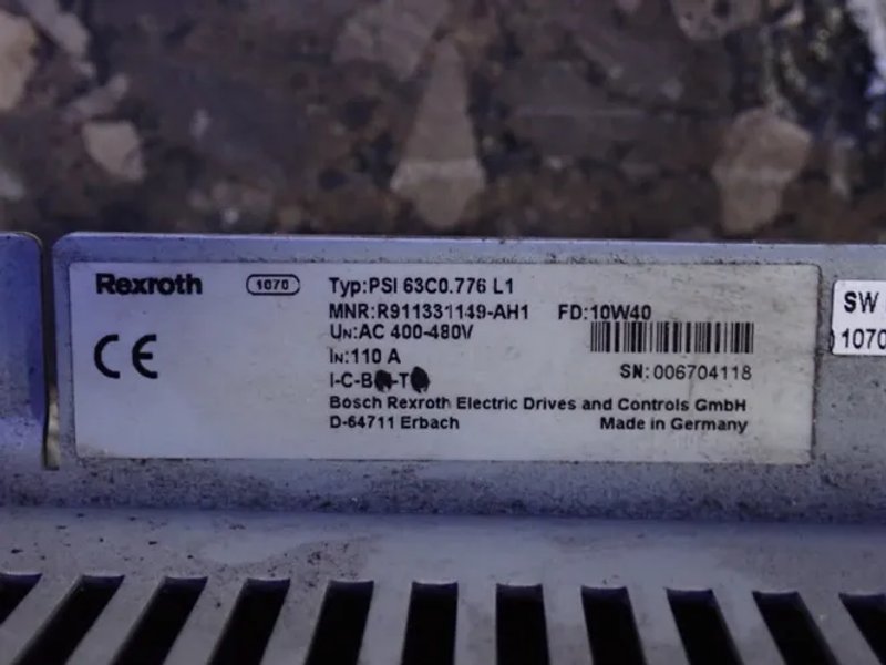 Rexroth Inverter Module - Psi 63c0.776 L1
