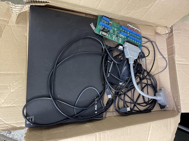 Nexsys 20W Fiber Laser Marking System,  Lenovo Thinkpad Lap top, Selling as is.  Table not included, What you see in the pictures is what you get.