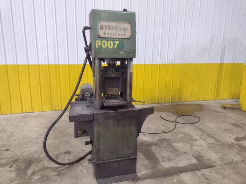 50 TON WA WHITNEY MODEL #664-138 HYDRAULIC 4 POST PRESS &amp; SHEAR: STOCK #22907