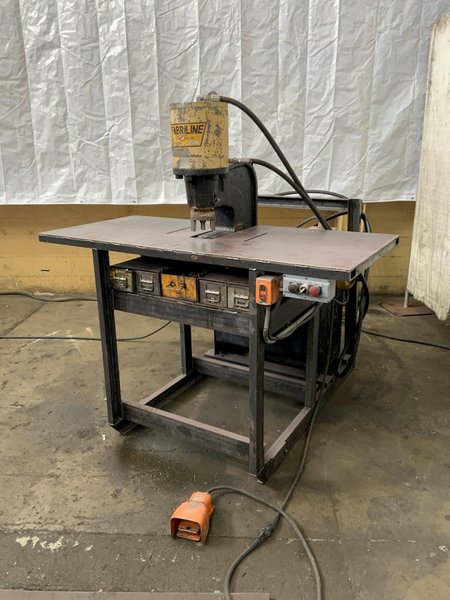 80 TON FABRILINE MODEL FP-80 HYDRAULIC C-FRAME FLANGE PUNCH: STOCK #81508