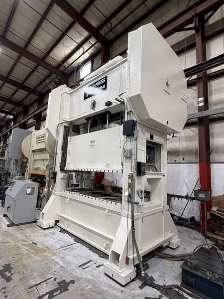 300 ton Eagle SC2-300-108-48 Used Straight Side Stamping Press For Sale, Recondition in Process, Year 1995