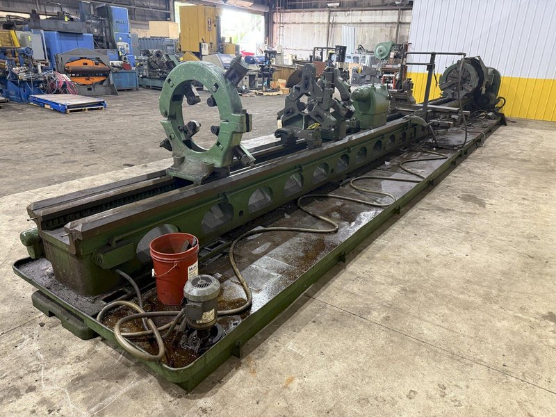 40" X 420" /35' AMERICAN MODEL H HEAVY PATTERN ENGINE LATHE, 2-7/8" HOLE: STOCK #22746