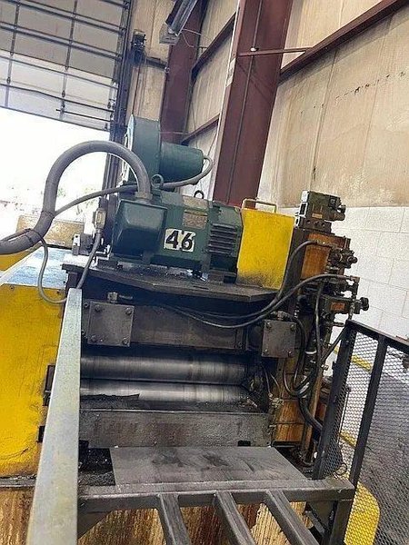 20,000 lbs. x 30" US Machine Heavy Duty Coil Cradle - Straightener and Servo Feed Coil Feed Line, Quoted with New Servo Controls