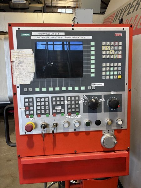 Emco Hyperturn 690MC Plus Twin Turret CNC Lathe, 2004 – Sub-Spindle