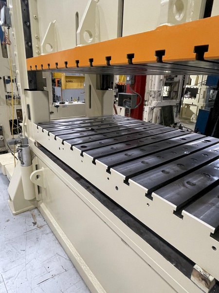400 ton Blow SC2-400-84-48 Used Straight Side Mechanical Metal Stamping Press For Sale, Year 1989, RECONDITIONED!