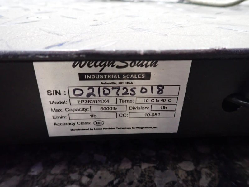 Industrial Scales  5000 Lbs / 48" X 48" Digital Floor Scale  - Lp760-4x4