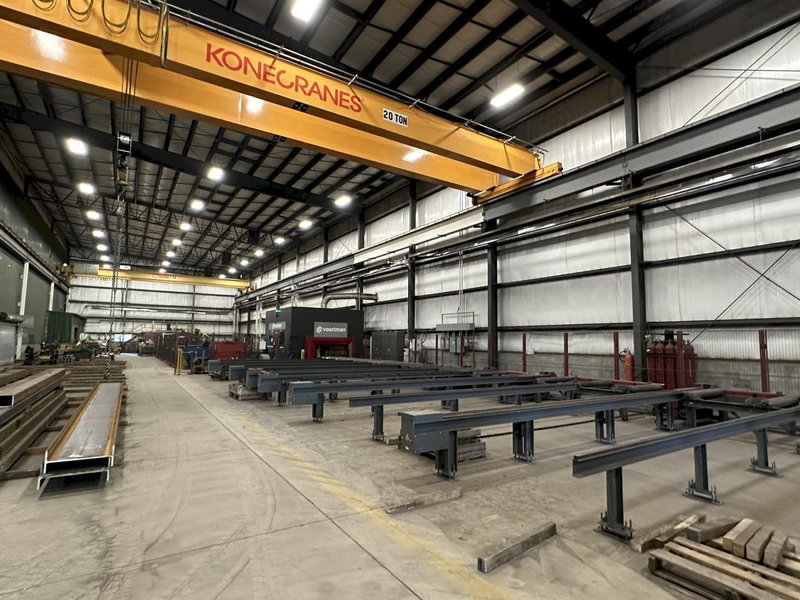41" X 18" VOORTMAN BEAM LINE, VB1050 SAW,  V630DRILL &amp; V808 PLASMA COPER ROBOT, NEW 2016: STOCK 20792