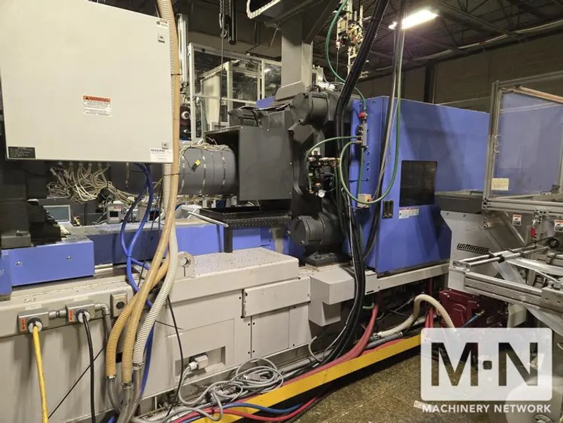 496 TON 43 OZ JSW MODEL J450AD-1400H ELECTRIC INJECTION MOLDING MACHINE MFG 2008