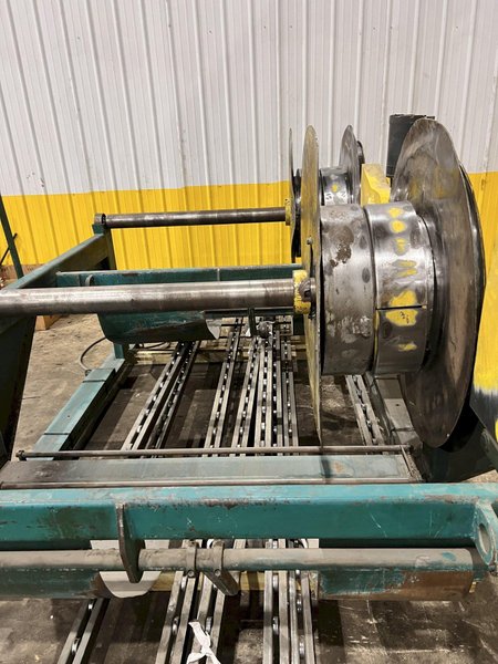 60" x 16 GAUGE IOWA PRECISION MODEL #GAF60-6 COIL SLEAR (SLITTING &amp; CUT-TO-LENGTH) LINE, WITH UNCOILERS &amp; SIDE PUNCHING / NOTCHING: YOBRO #24552