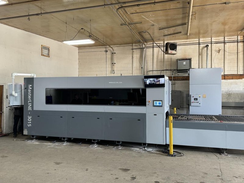 12kw Accurl Masterline 3015 Fiber laser, 2026-5′ x 10′ Shuttle
