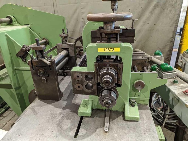 12" x 2.50" x 1,000# Ruesch Slitting Line STOCK#3201