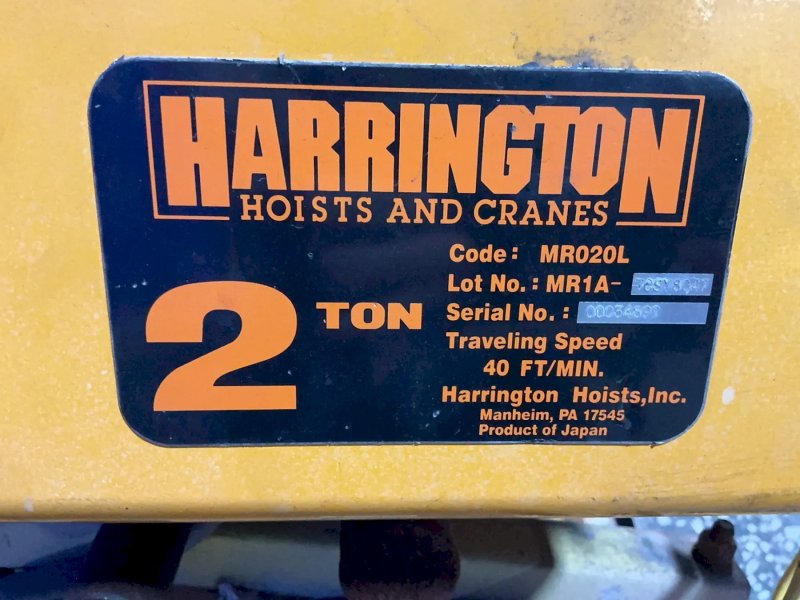 Harrington 2 Tons Hoist