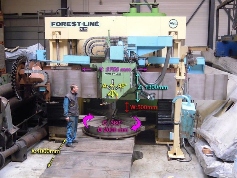 FOREST Vegamill TA 323 CNC Ø 3240 x H 1350 mm - Turning Centers
