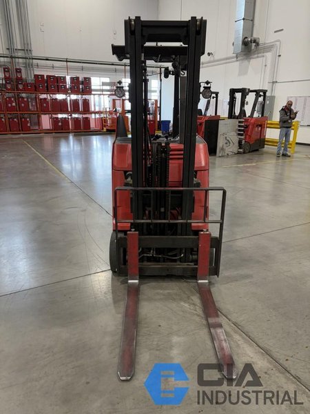 2021 - 3,000 LB. RAYMOND MODEL 415-C30TF STAND-UP ELECTRIC FORKLIFT