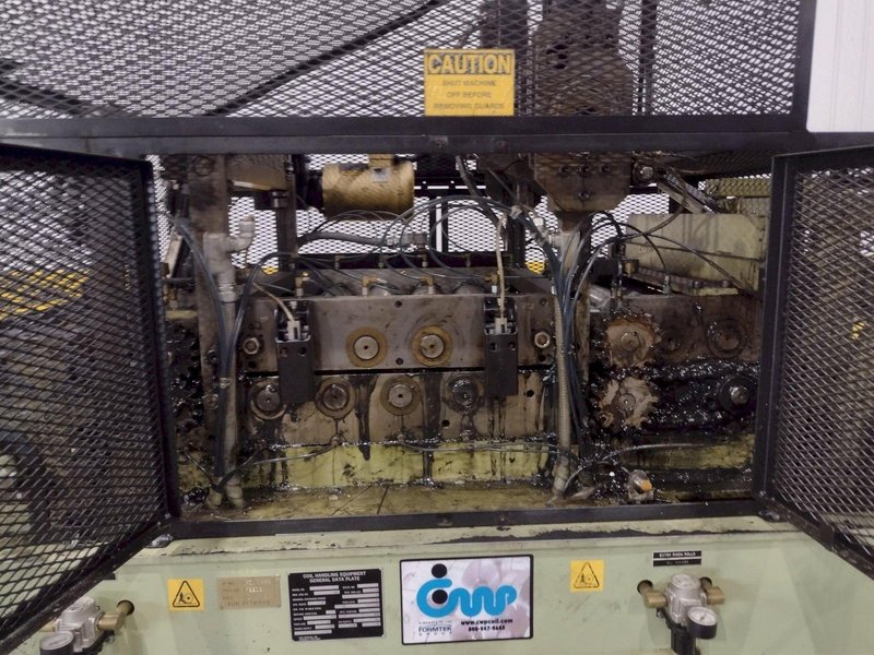 18” X .175”  CWP MODEL #SFAC4-20 SPACE-SAVER AUTOMATIC DOUBLE END SERVO COIL FEED LINE: STOCK #22211