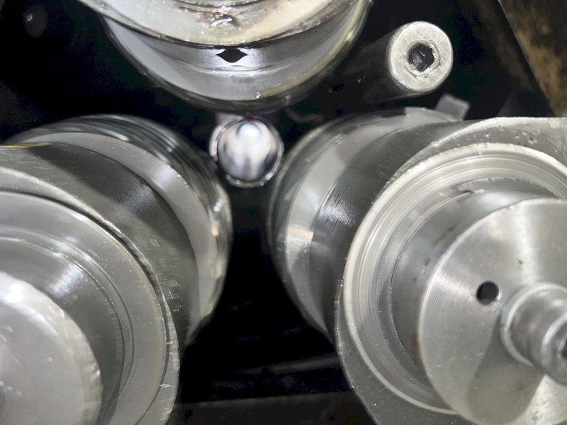 Reed Model A25 3 Die Cylindrical Die Thrufeed Thread Rolling Machine