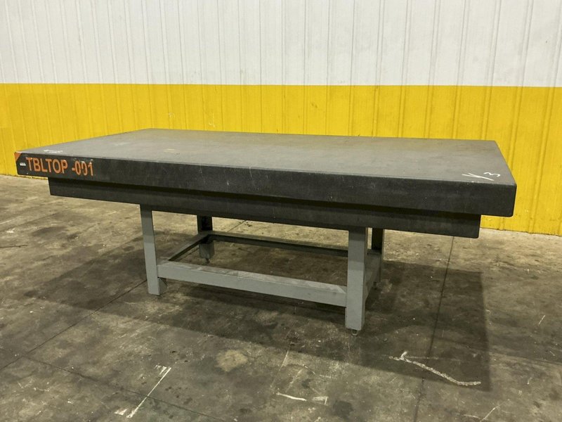 8' X 4' X 5" THICK BLACK GRANITE PRECISION INSPECTION TABLE: YOBRO #26198