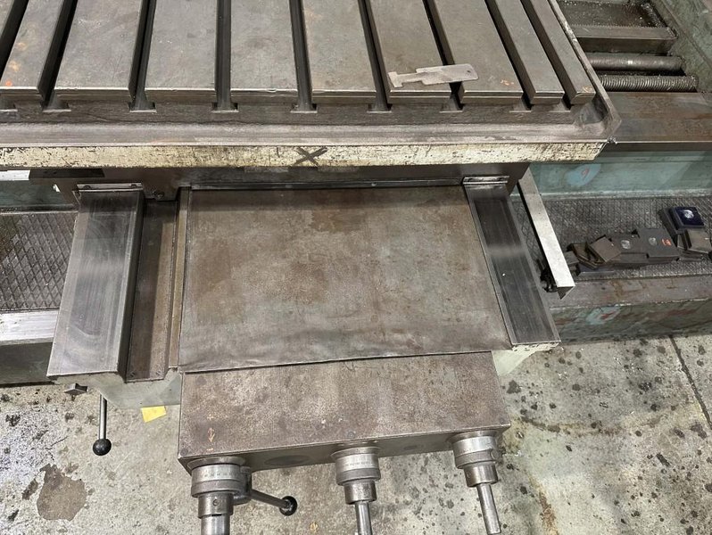 3.5"  x 40 TAPER TOS MODEL #W9 ROTARY TABLE HORIZONTAL BORING MILL WITH FACING HEAD : YOBRO 25160