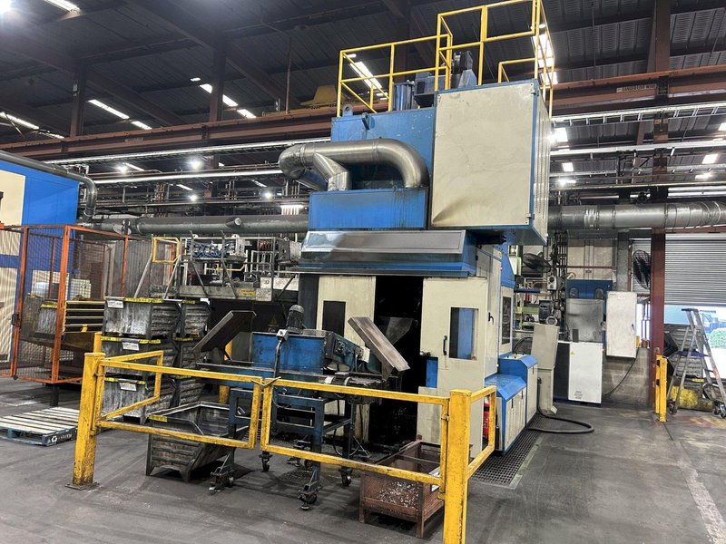 400 TON HYDROMEC HF4000 FORGING PRESS CELL W/ CEFI INDUCTION UNIT