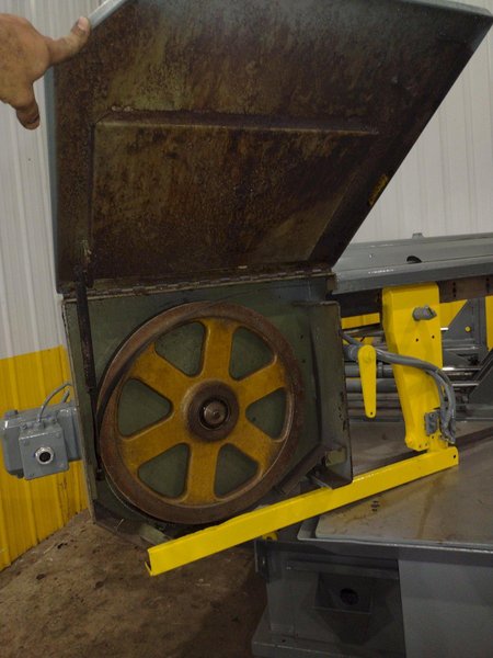 18" X 27" HYDMECH MODEL #S25-A HORIZONTAL SWIVEL MITER AUTOMATIC BAND SAW: YOBRO #25047