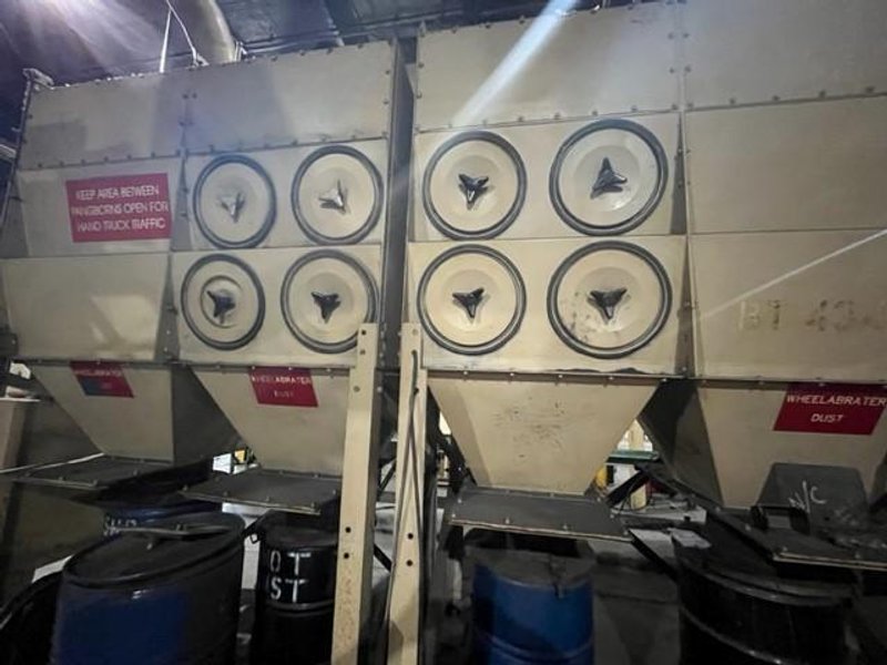 TWIN PANGBORN BARREL BLAST MACHINES STOCK# 3461