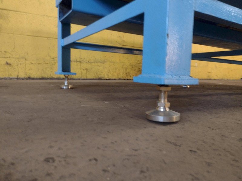 8' X 4' X 14" CHALLENGE PRECISION LAYOUT INSPECTION GRANITE TABLE W/ EDGE LEDGES: STOCK #23812